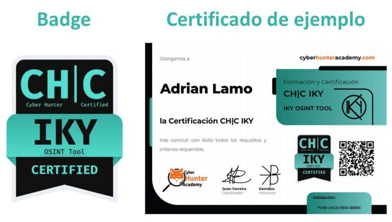 Certificación CH|C IKY