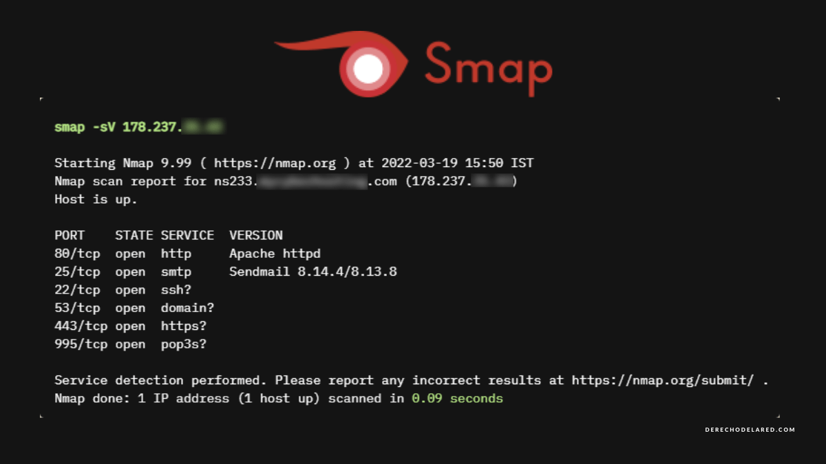 Smap, una réplica de Nmap que utiliza la API de Shodan. | Derecho de la Red