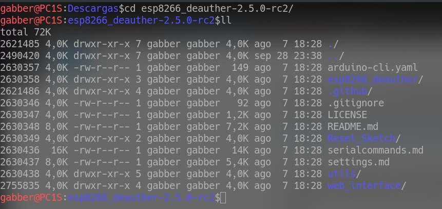Figura 7: Contenido de la carpeta del proyecto
