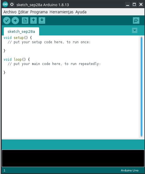 Figura 4: Primera ejecución de Arduino