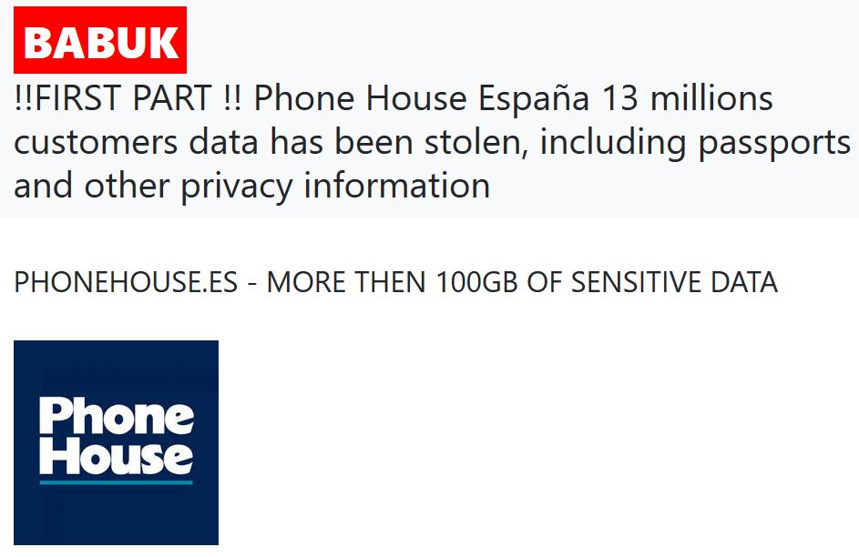 datos de The Phone House