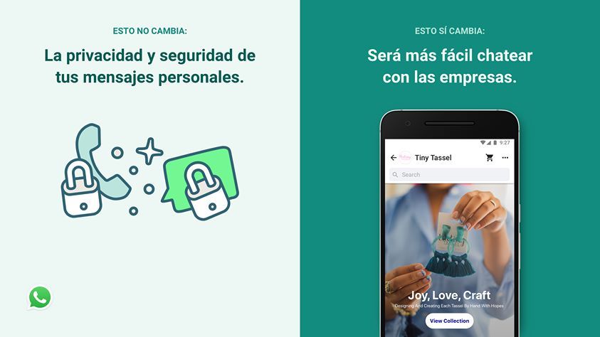 política de privacidad de WhatsApp