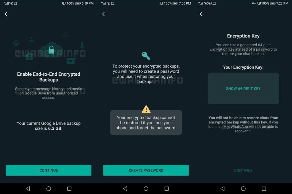 Activar el cifrado de la copia de seguridad