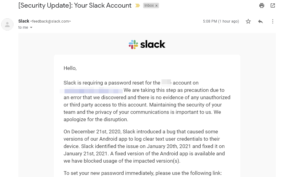 Slack para Android