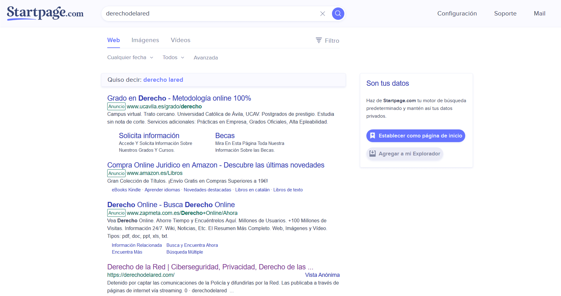 starpage-derechodelared