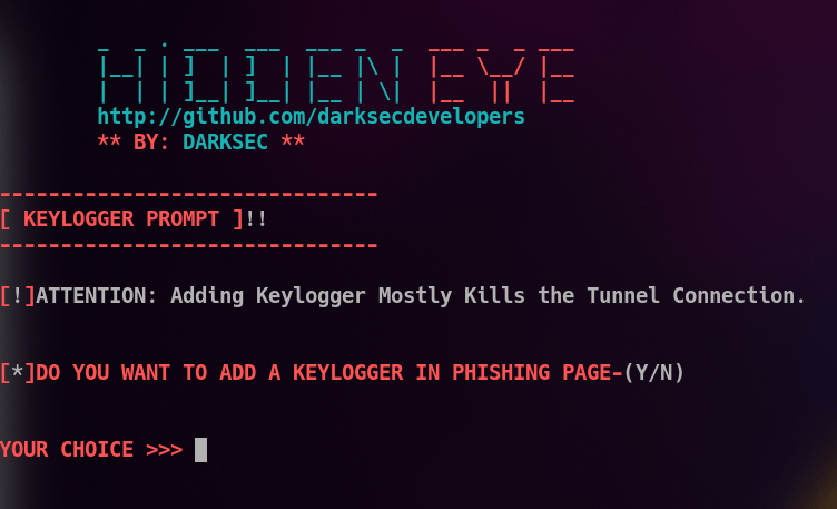 Figura 5: Keylogger? Yes, please