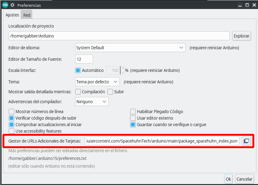 Figura 5: Configuración de URL's