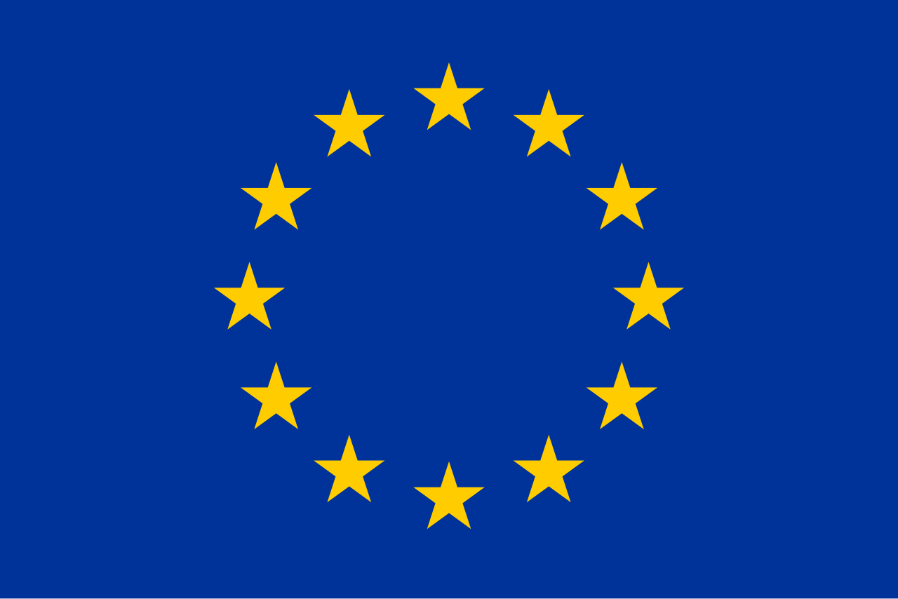 Bandera de la Unión Europea, símbolo de la soberanía digital europea