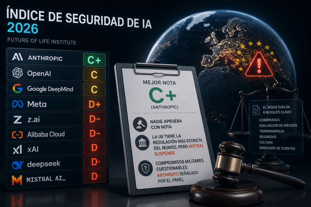 El índice de seguridad de IA de 2026: nadie aprueba con nota, y hay un dato que incomoda
