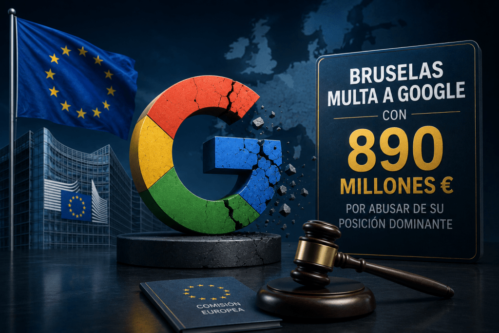 Bruselas multa a Google con 890 millones por abusar de su posición dominante